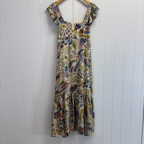 House of Harlow 1960 Womens Boho Floral Cottage Maxi Dress Size L Trad Wife NWT - Picture 1 of 10